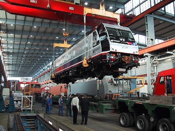 Abtransport NJT ALP-46 4600 aus dem Bombardier Werk Kassel